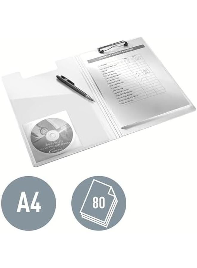 LEITZ Wow A4 Clip Folder Blue - Image 3