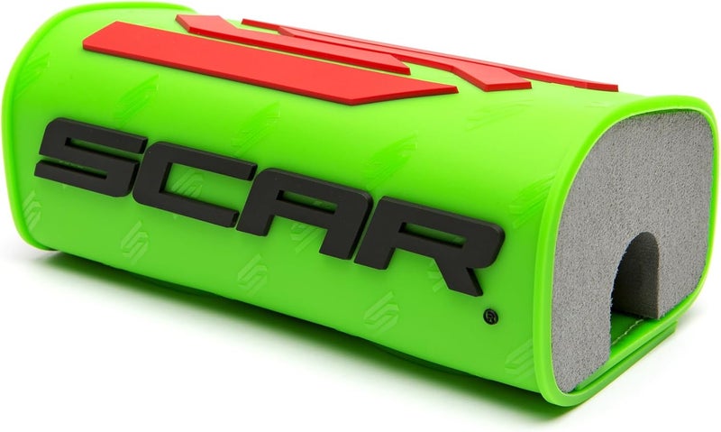 Square Handlebar bar pad for Dirtbike ATV Motocross Motorcycle Fatbar Dirtbike Enduro Supermoto - Green Fluo