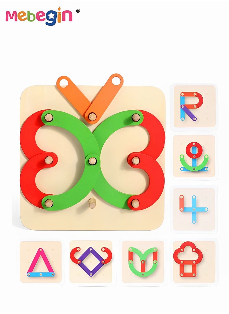 Wooden Letters and Number Construction Activity Set, Educational Preschool Toys, Shape and Color Recognition Pegboard, Traditional Teaching Montessori Toys, Blocks Set for Toddlers, Ideal Gift for K  - Image 3