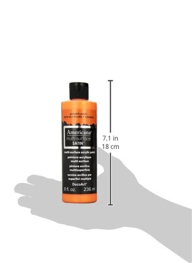 DecoArt Americana Multi-Surface Satin Acrylic Paint, 8-Ounce, Pumpkin Patch - Image 2