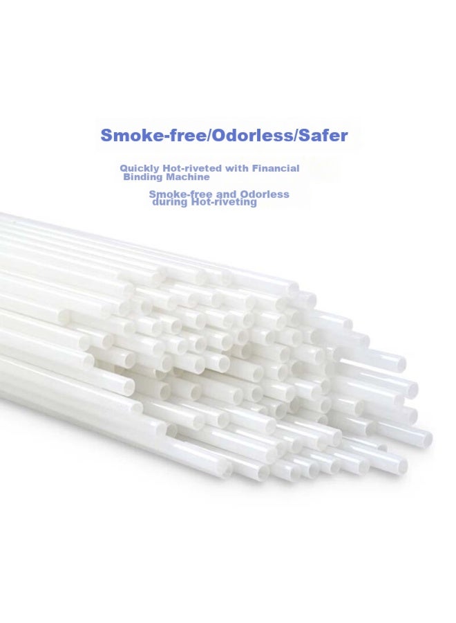 Simaa Financial Binding Machine Universal Transparent Binding Rivets, Φ5.2mm*500mm, 50 Pieces/box, Compatible With 14601/33686 And Other Models, 23234 - Image 2