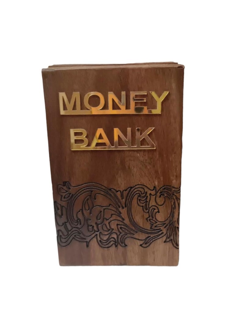 Wooden Handmade Money Piggy Bank - Image 1