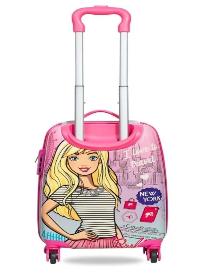 ADSON Kid's Trolley 360 Rotating Carry On Luggage Wheels Non-Breakable Travel 16 Inch Kids Rolling Suitcase with 4 Wheel Travel Trolley Bag Case(Travel Pink) - Image 4