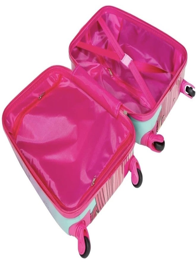 ADSON Kid's Trolley 360 Rotating Carry On Luggage Wheels Non-Breakable Travel 16 Inch Kids Rolling Suitcase with 4 Wheel Travel Trolley Bag Case(Travel Pink) - Image 5