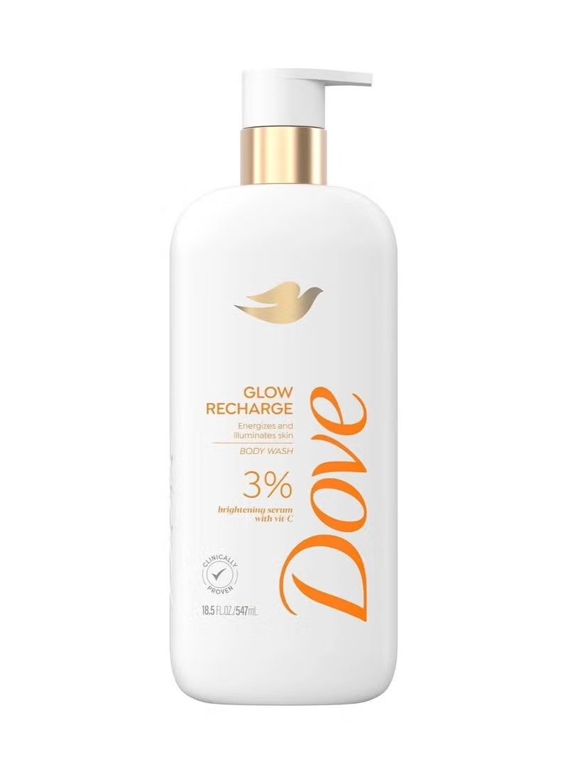دوف، غسول الجسم جلو ريتشارج، 18.5 أونصة سائلة (547 مل)