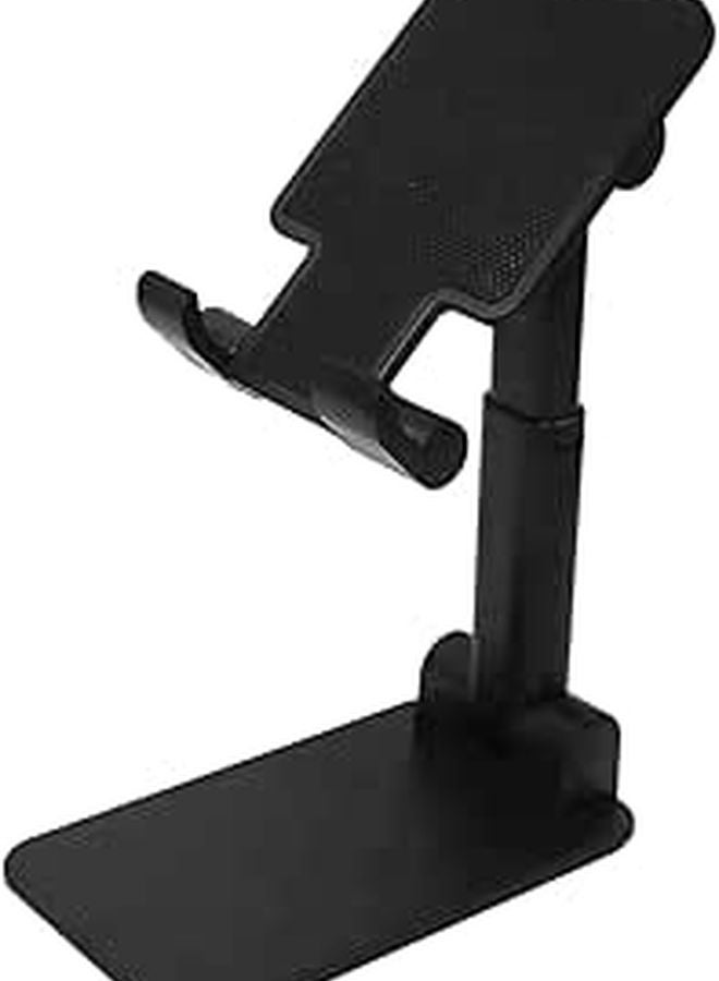 Foldable Desktop Phone Stand Adjustable Bracket For Home Office Use Black - Image 1