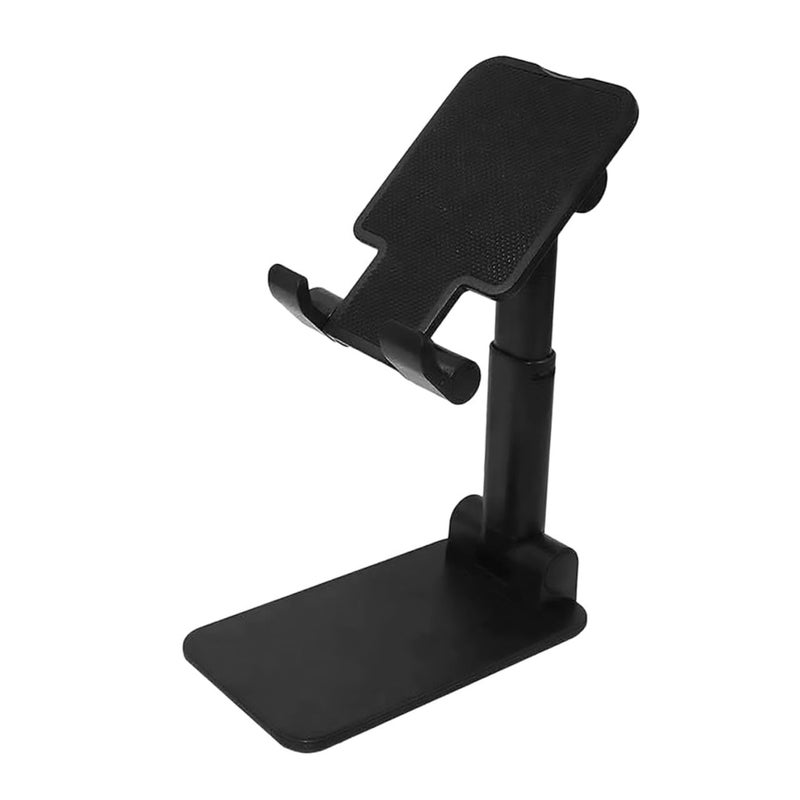 Foldable Desktop Phone Stand Adjustable Bracket For Home Office Use Black - Image 2