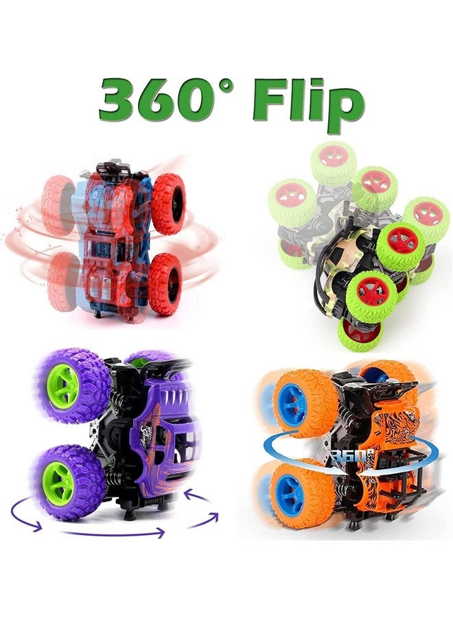 Niku 4x4 Mini Monster Truck for Kids Boys Girls 3 4 5 6 7 8 Year Old, Push and Go Friction Powered Car Toys, Birthday Party Gift for Kids (Pack of 4, Multicolor) - Image 5