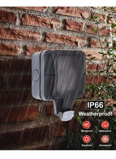 Y&D Outdoor Sockets Waterproof Single Socket, Wall Electrical Outlets, IP66 Switched Socket Covers,13A Weatherproof Plug Box (Single socket)  - Image 5