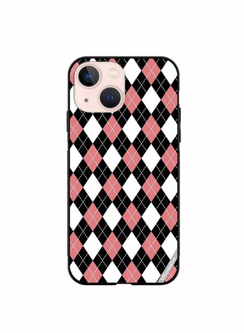 Protective Case Cover For Apple iPhone 13 Strips Design Multicolour