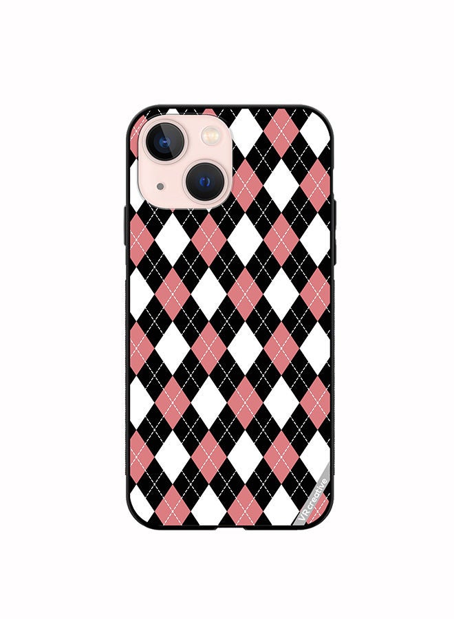 Protective Case Cover For Apple iPhone 13 Strips Design Multicolour