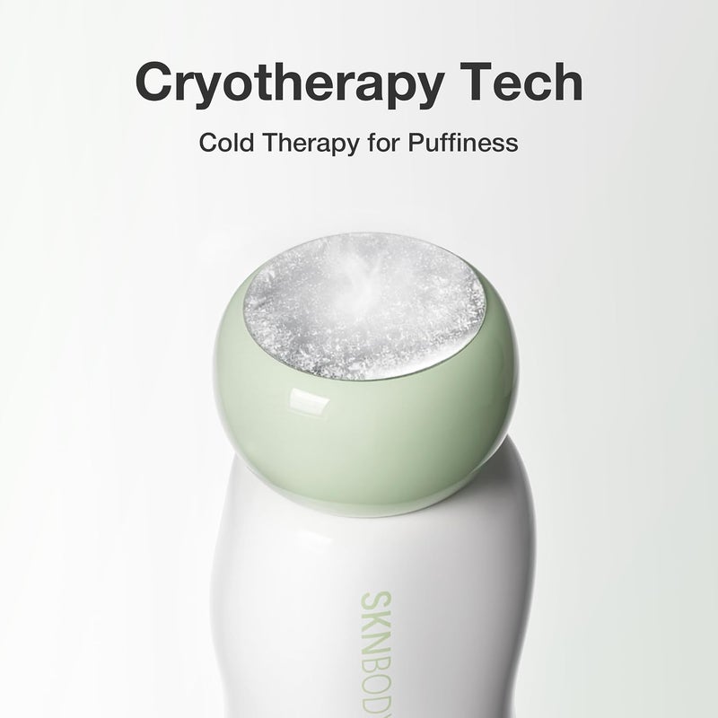 SKNBODY CryoReset عصا تبريد العين – مدلك تحت العين مع اهتزاز لطيف، أداة تبريد محمولة للانتفاخ والعيون المتعبة - Image 2