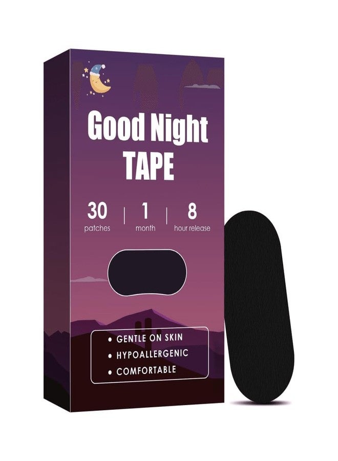 PIHARVA 30-Count Good Night Mouth Tape for Sleeping - Anti-Snoring Strips for Improved Breathing, Pain-Free Removal, Hypoallergenic & Gentle Adhesive Sleep Mouth Tape for Men and Women - Image 1