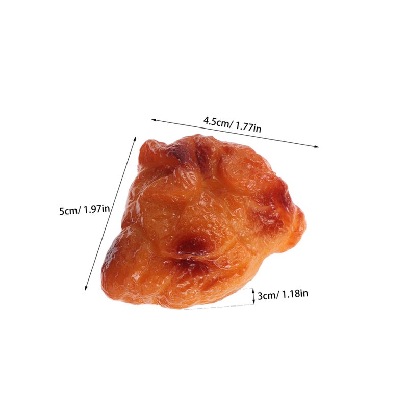 Lifelike Artificial Fried Chicken Food Models 3Pcs Set For Photography Display Props - Image 3
