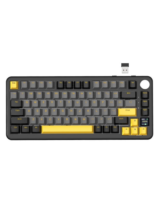 أتاك شارك Attackshark X85pro Wireless Mechanical Keyboard With Tft Screen And Grip