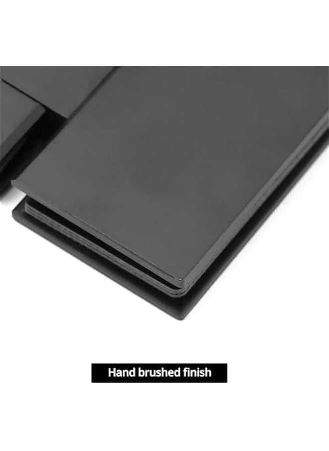 Arabest Glass Shower Door Hinges, 180 Degree Stainless Steel Hinges for Frameless Glass Doors, Black  - Image 3