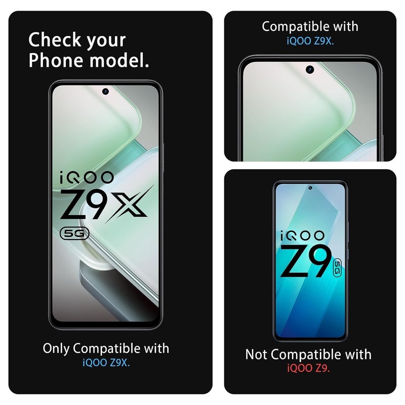 DD SON tempered glass for Vivo, OnePlus, Samsung, Oppo and etc (A-IQOO Z9X 5G) - Image 3