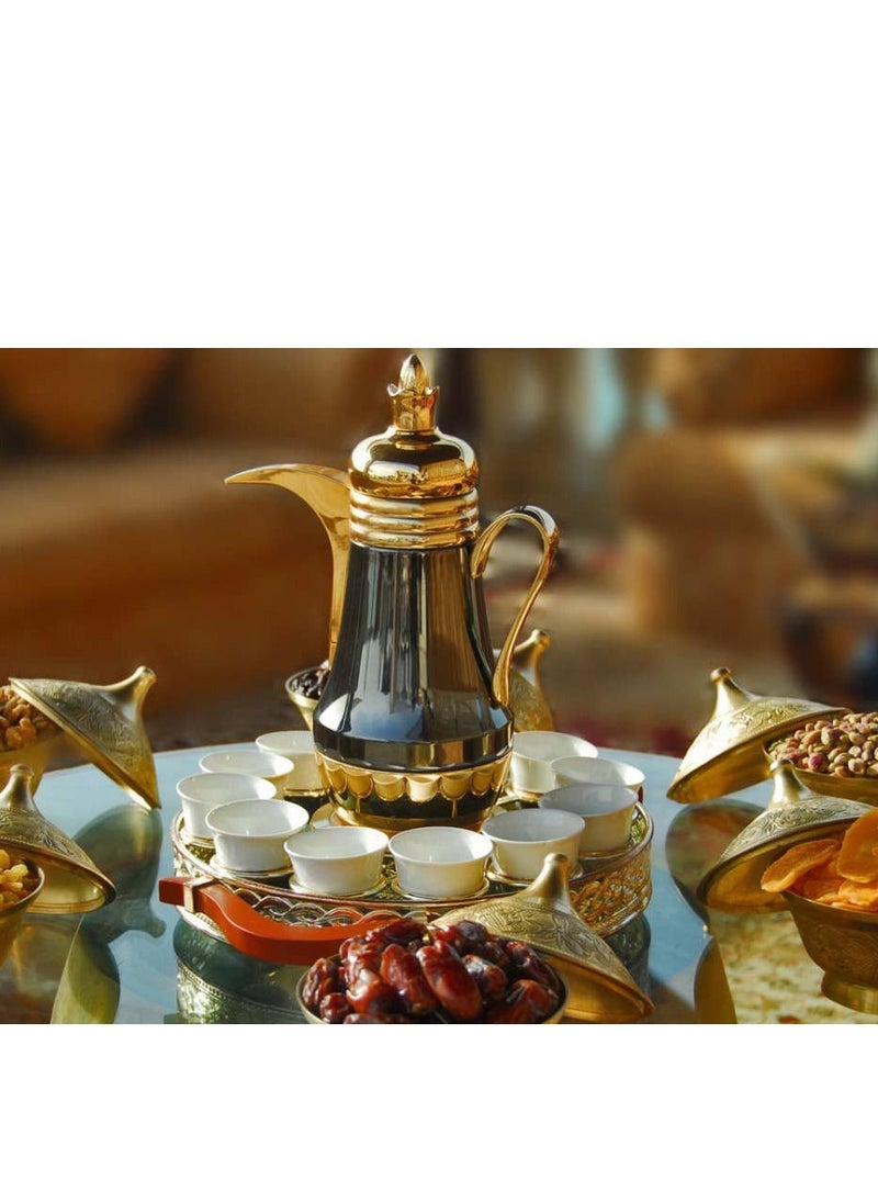 SAQOWARE 250-Piece Disposable Paper Tea/Cofee/Kahwa Cup with Handle 7oz Multicolor  - Image 3