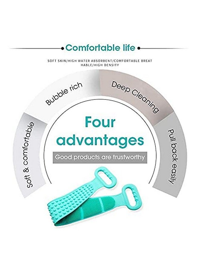FING Dual Sided Back Scrubber Double Chopping Belt Scrubber Washer Bath Cleaning Tools - Image 3