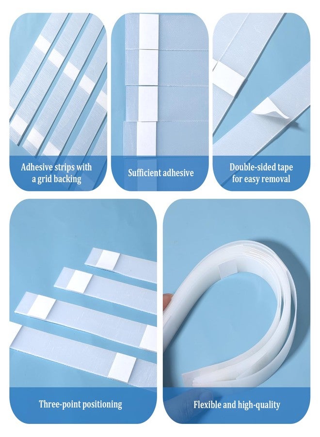 Zyghjort 50 Pcs Glue Strips with Mesh Backing, 0.98 inches/25mm Hot Melt Adhesive Glue Strips, Binding Tape for Book Binding Repair with 86-100 Sheet Capacity - Image 3