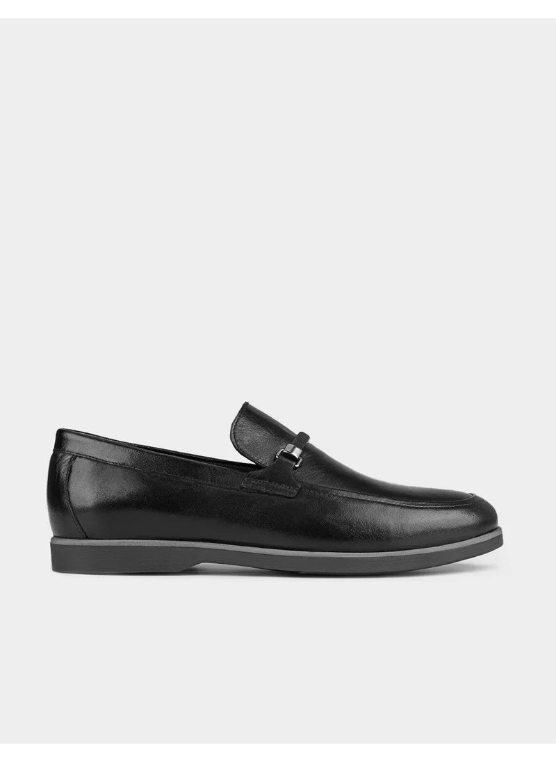 كاباني Leather Black Men's Casual Shoes