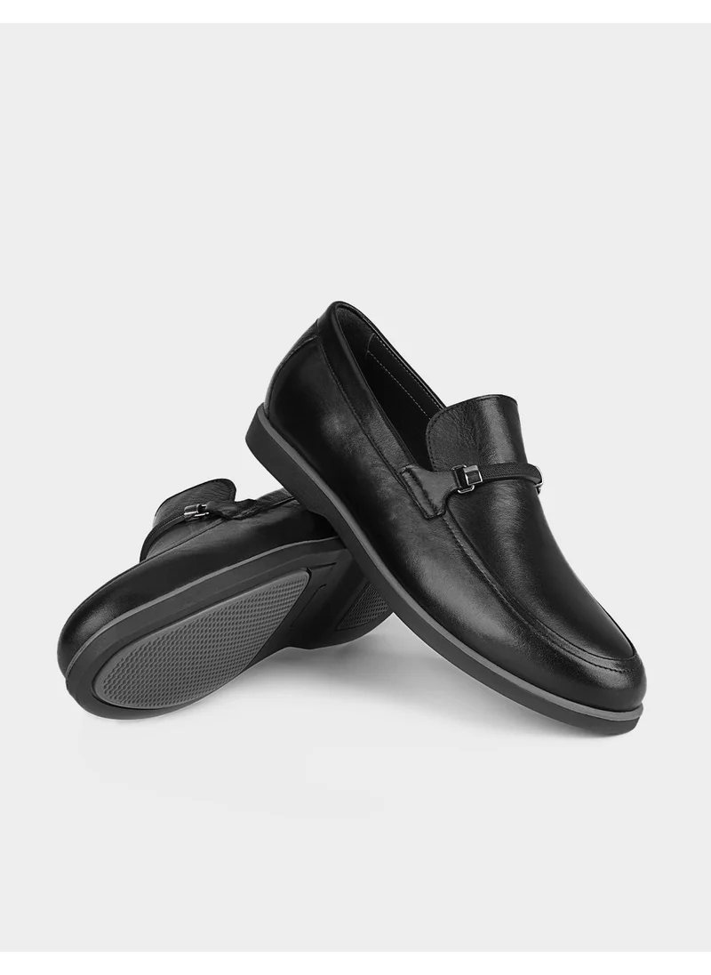 Cabani Leather Black Men's Casual Shoes