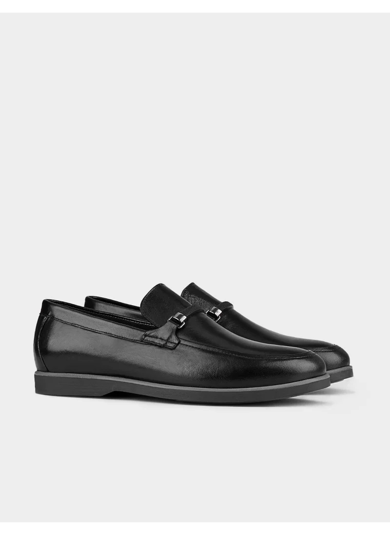 كاباني Leather Black Men's Casual Shoes