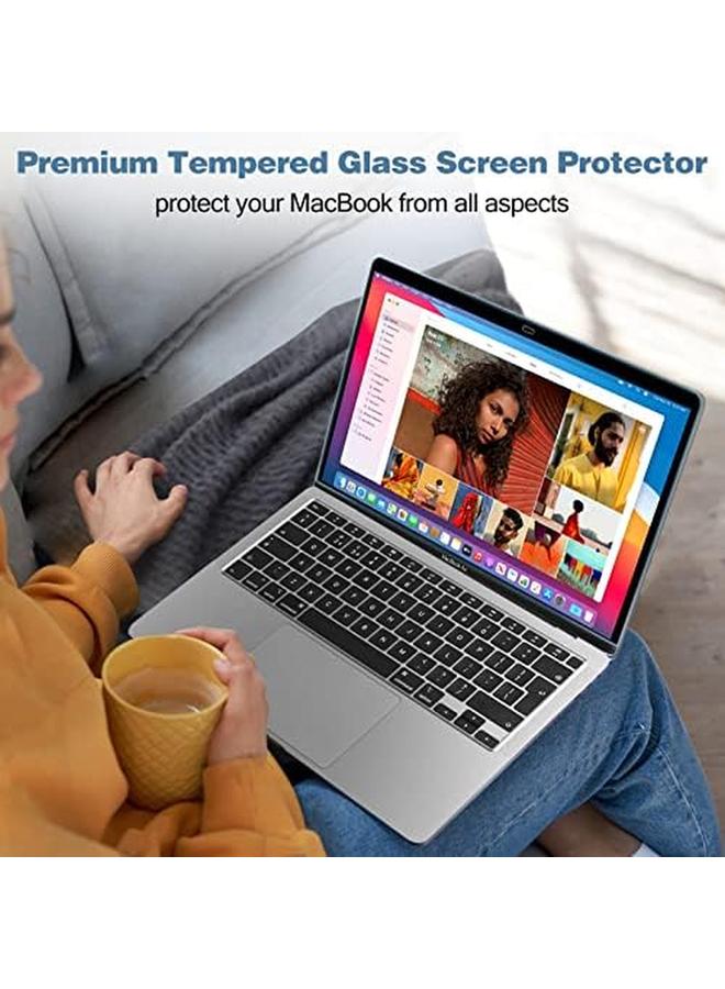 Procases 2 Pack Screen Protector For Macbook Pro 13 Macbook Air 13 Tempered Glass Screen Film Guard For Macbook Pro 13" 2022 2020 A2338 M1 A2289 A2251 And Macbook Air 13" A2337 M1 A2179 A1932 - Image 5