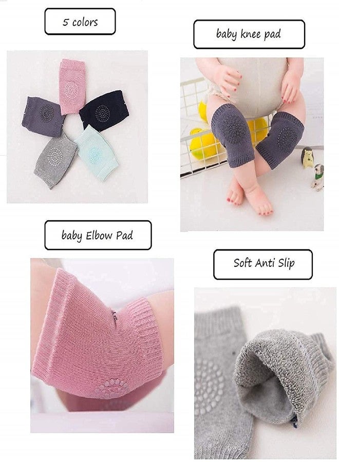 كويك فيت وسادات ركبة للأطفال مانعة للانزلاق، مناسبة للزحف، وسادة للركبة والمرفق، واقي أمان للركبة، غطاء ركبة مريح، واقي للركبة والمرفق للأولاد والبنات والرضع والأطفال الصغار (3 أزواج) - Image 4