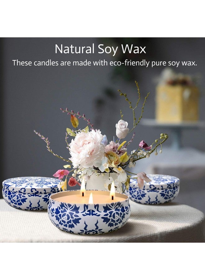 Hausware Citronella Candles Outdoor & Indoor - Large 13.5 oz Scented Candles Set 3 Pack Natural Soy Wax citronella Candles for Garden Patio Yard Home Balcony Camping Backyard - Image 2