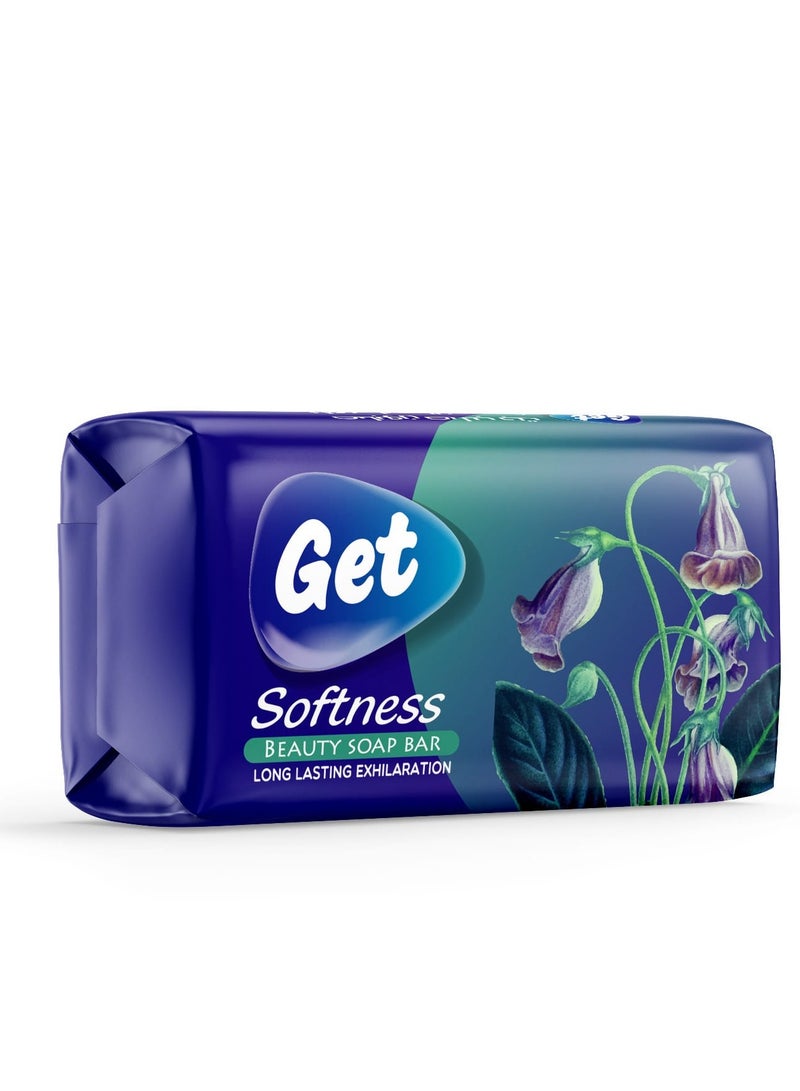 Get beauty soap bar with the sense of softness 100 gram (4 pieces)
