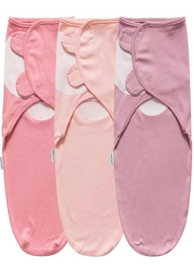Little Tots Swaddle Blanket for Baby Girl Boy Easy Change Infant Wrap 3 Pack Adjustable Sleep Sack for Newborn Babies 0-3 Month (Star and Rabbit) - Image 1