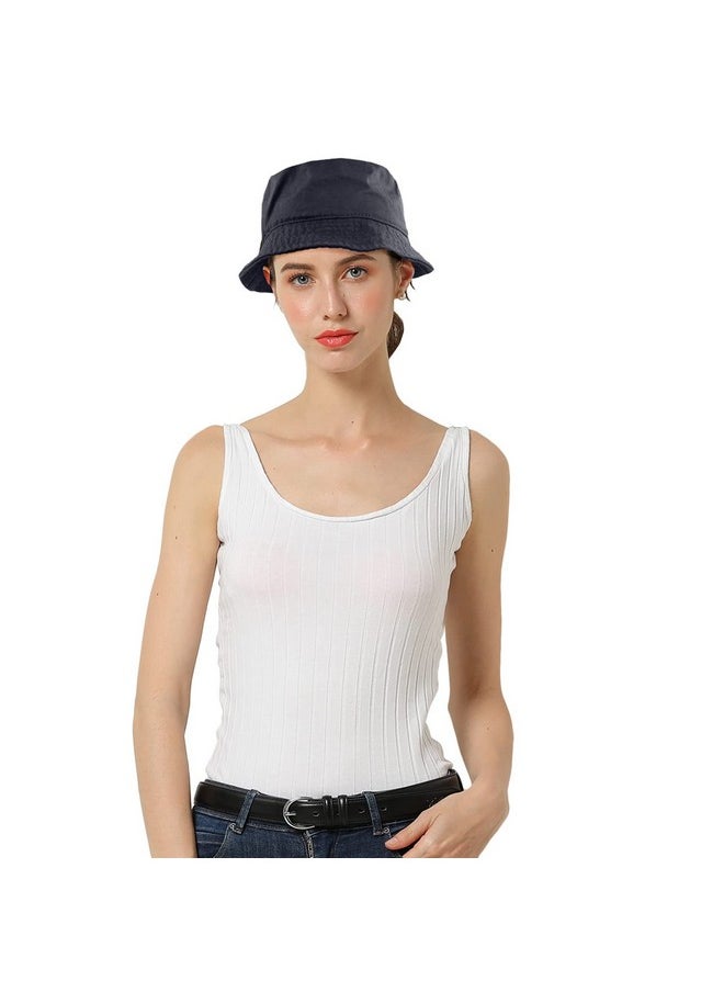 Falari - Men Women Unisex Cotton Bucket Hat 100% Cotton Packable For Travel Fishing Hunting Summer Camp (Smallmedium Charcoal) - Image 1