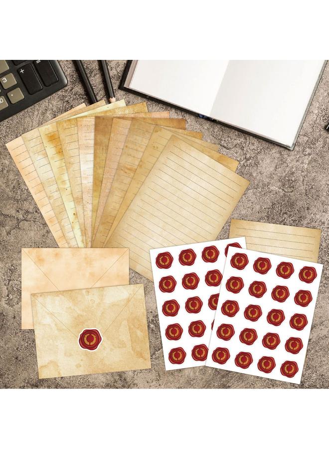 Bluejw Cross-border Letter Paper 160 Pieces Of Retro Literary Ins Simple A5 Horizontal Handwritten Invitation Letter Envelope Letter Suit - Image 5