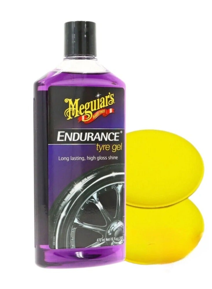 مجوايرز ملمع كفرات ميجوايرز Meguiars مع 2 إسفنجة تلميع إطارات - Image 1