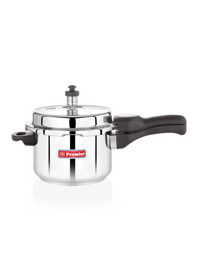 Premier - 3Liters Premier Comfort Stainless Steel Sandwich Botttom Pressure Cooker with Induction - 3 Liters Silver - Image 1