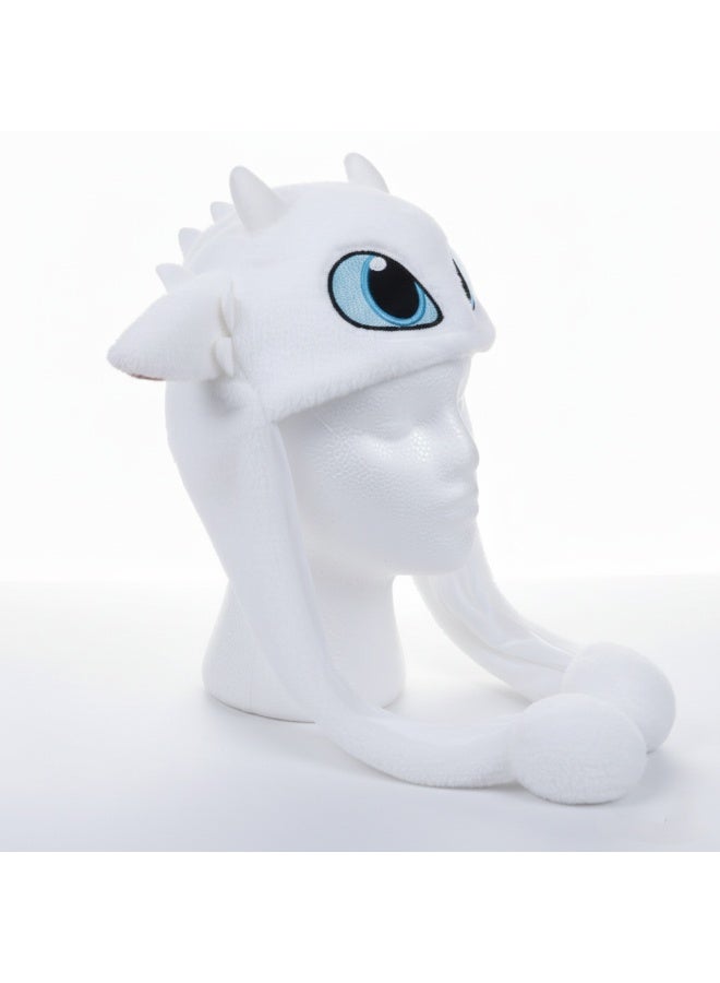 LED Light-Up Moving Ear Fur Cap – Soft Plush Hat for Girls, Women & Kids – Cute Gift with Up & Down Motion - Image 3