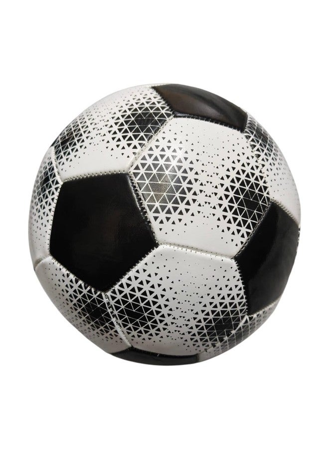 Rey's Majic Rej's Magic Size 5 Football, White and Black, 32-Panel PVC Construction, Training and Match Play, High Visibility for Night Games - Image 3