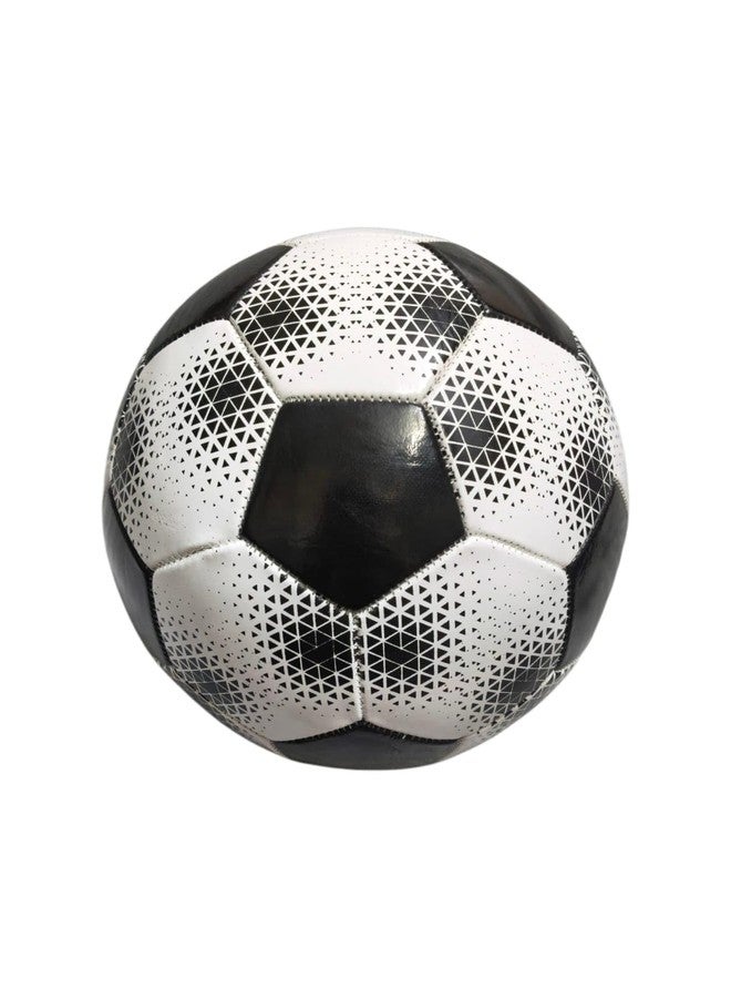 Rey's Majic Rej's Magic Size 5 Football, White and Black, 32-Panel PVC Construction, Training and Match Play, High Visibility for Night Games - Image 4