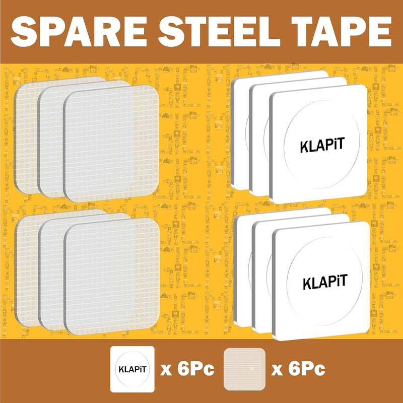 KLAPiT Magnetic Picture Hanging Strips - Spare Steel Tape - Image 2