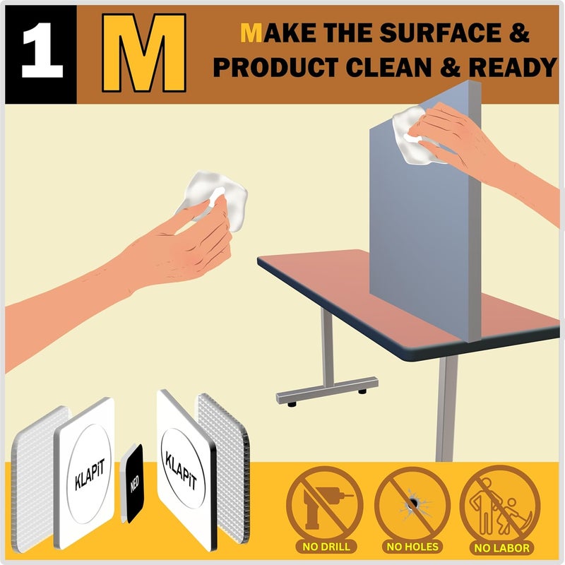 KLAPiT Magnetic Picture Hanging Strips - Spare Steel Tape - Image 4