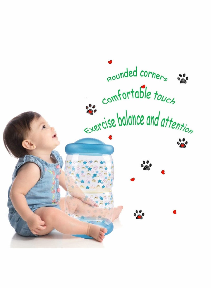 Y&D Inflatable Baby Crawling Roller Fitness Toys, Toddler Play Activity Center Exercise Infant Hearing Touch Muscles Coordination, Gifts for Newborn Boys Girls, 0 to 24 Months - Image 4