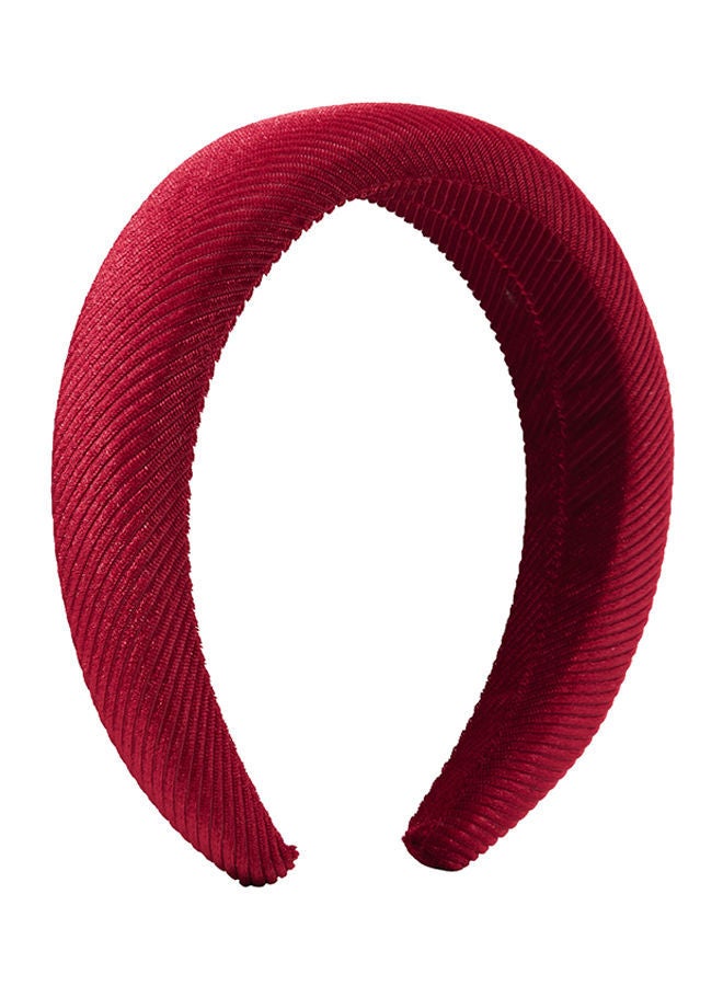 NIBEMINENT Textured Headband Red One size - Image 1