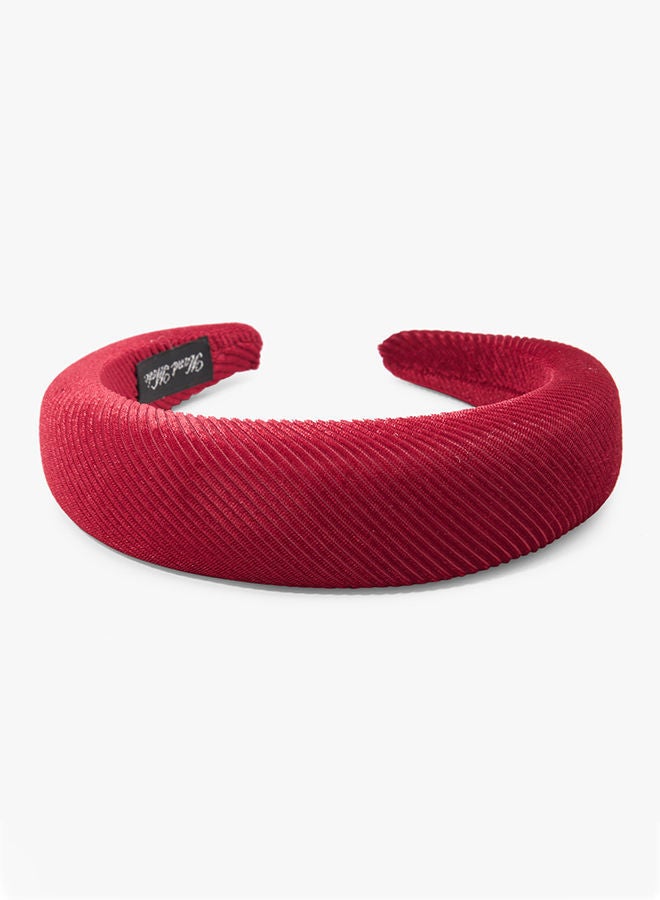NIBEMINENT Textured Headband Red One size - Image 2