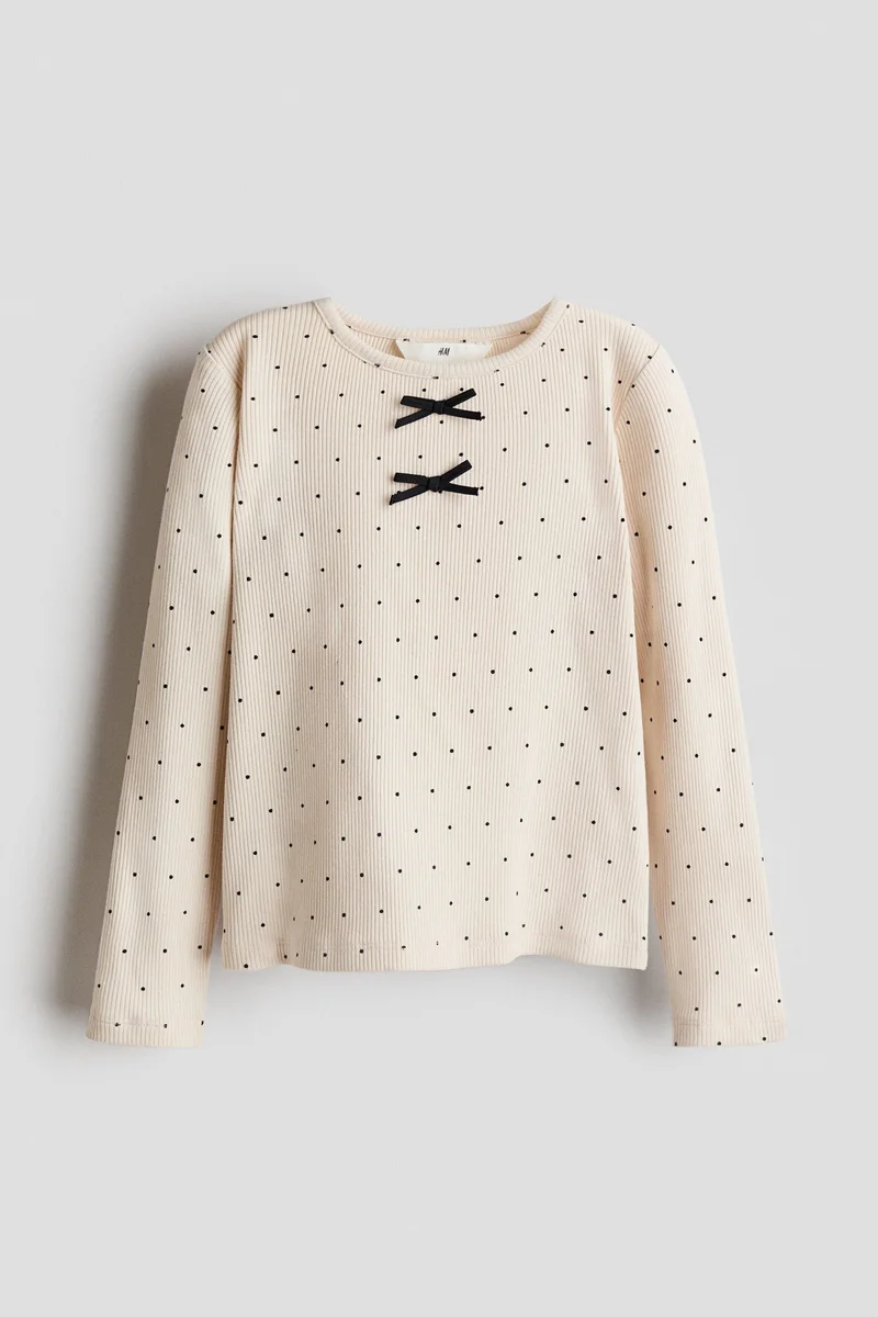 H&M Ribbed cotton top