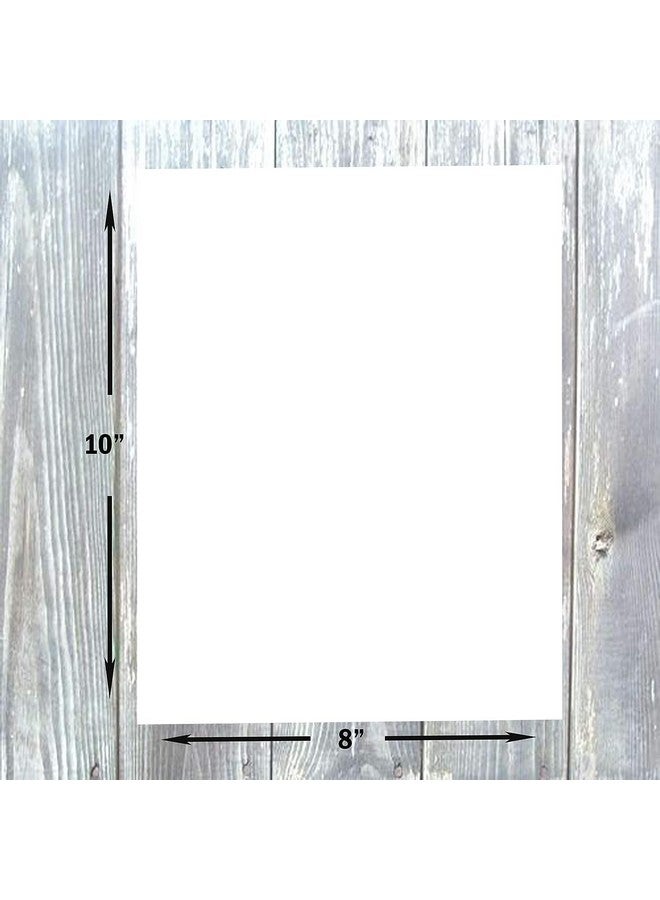 هاميلكو بطاقات بيضاء 8 × 10 فارغة 65 رطل غطاء بطاقة المخزون 50 حزمة - Image 3