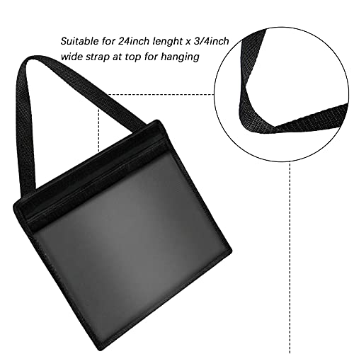 Frienda 1 Piece License Plate Holder with Hanging Strap Dealer Plate Holder Test Drive Tag Bag Black Frame Cover and Bracket for Car SUV Truck - Image 4