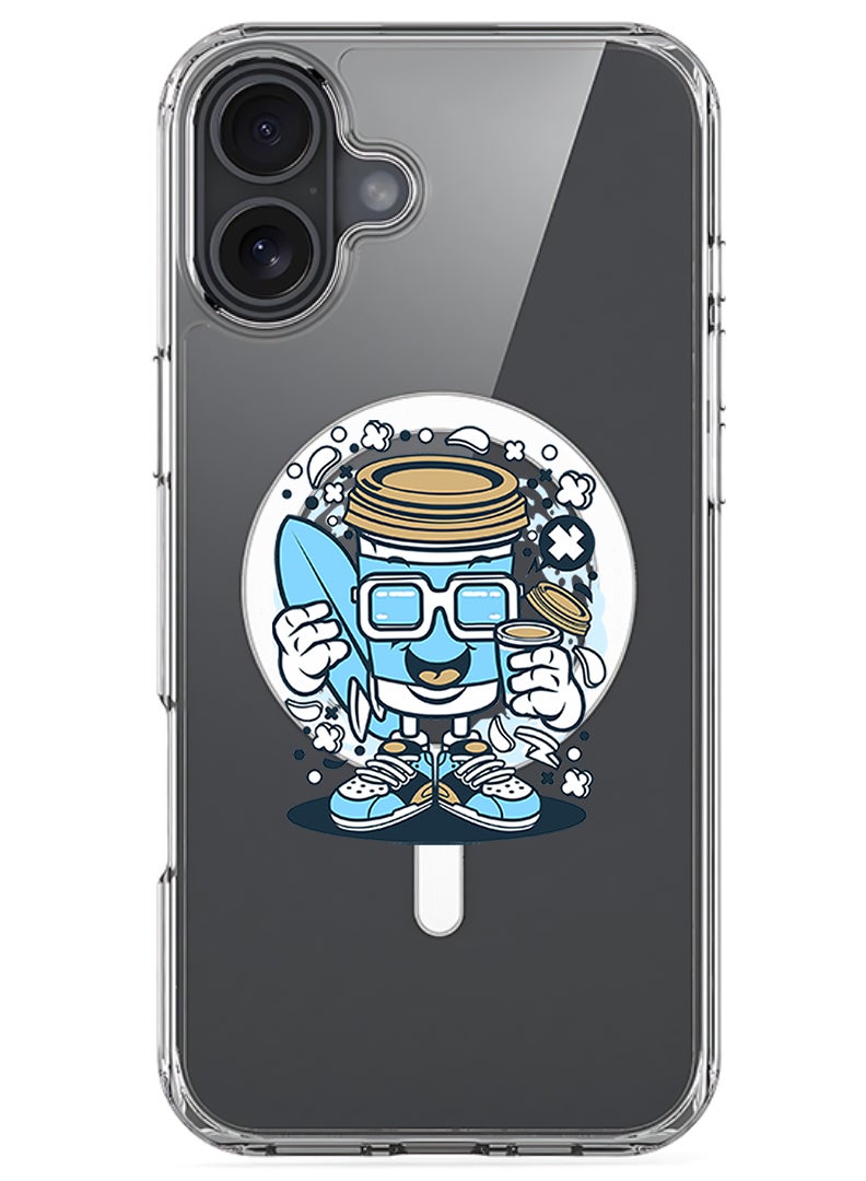 Theodor Magnetic Case for Apple iPhone 17 Compatible with MagSafe Wireless Charging, Shockproof Phone Bumper Cover - Coffee can - Image 1