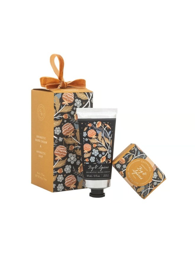Castelbel Fig & Spices Hand Cream & Soap Bar Gift Set - Image 1