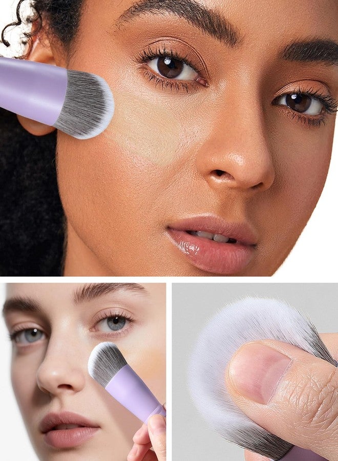 EIGSHOW Foundation Brush, EIGSHOW Pro Slanted Foundation Brushes with Silver Ion Bristle - Kabuki Brush for Powder Liquid Cream Buffing Blending (F625P) - Image 5